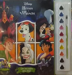 LIBRO DE POSTERS PARA PINTAR. HÉROES Y VILLANOS