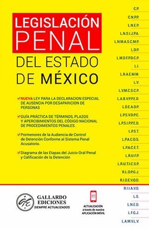 LEGISLACIÓN PENAL DEL ESTADO DE MÉXICO 2022