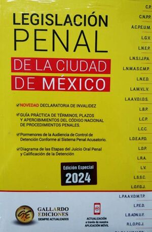 LEGISLACIÓN  PENAL DE LA CIUDAD DE MÉXICO 2024