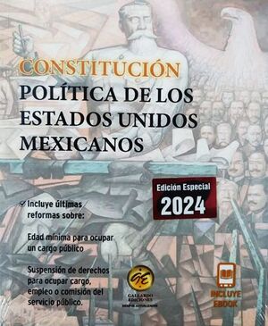 CONSTITUCIÓN POLÍTICA DE LOS ESTADOS UNIDOS MEXICANOS 2024 BOLSILLO + EBOOK