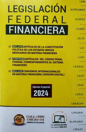 LEGISLACIÓN FEDERAL FINANCIERA 2024