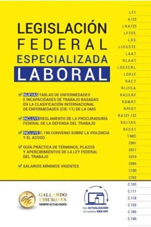 LEGISLACIÓN FEDERAL LABORAL ESPECIALIZADA 2025