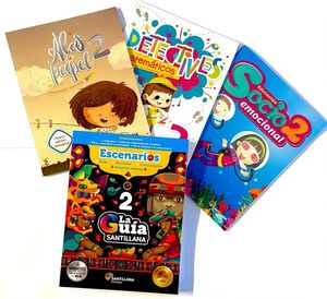 PACK GUÍA 2 SANTILLANA ESCENARIOS + ALAS + DETEC + EDUC SOCIO