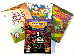 PACK GUÍA 5 SANTILLANA ESCENARIOS + ALAS + DETEC + EDUC SOCIO