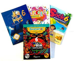 PACK GUÍA 6 SANTILLANA ESCENARIOS + ALAS + DETEC + EDUC SOCIO