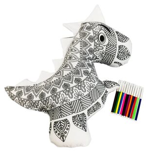 DINOSAURIO T-REX. MANDALA 3D PARA COLOREAR