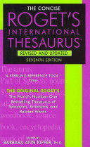 ROGETS INTERNACIONAL THESAURUS