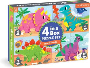 ROMPECABEZAS DINO FRIENDS 4 IN A BOX