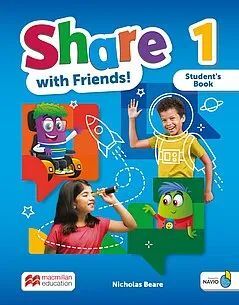 SHARE WITH FRIENDS! 1 STUDENT`S BOOK WITH NAVIO APP + DSB + SHAREBOOK AND SHAREBOOK EBOOK