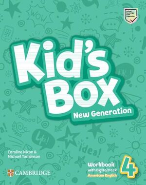 AMERICAN ENGLISH KIDS BOX  NEW GENERATION 4 WORKBOOK WITH DIGITAL PACK