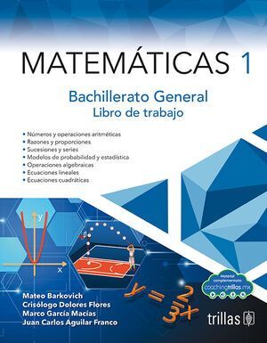 MATEMÁTICAS 1 CUADERNO DE TRABAJO