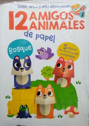 12 AMIGOS ANIMALES DE PAPEL. BOSQUE