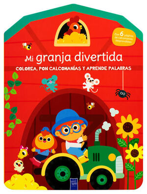 COLOREA, PON CALCOMANÍAS Y APRENDE PALABRAS: MI GRANJA DIVERTIDA