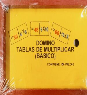 DOMINO TABLAS DE MULTIPLICAR 100 FICHAS